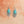 Vintage Engraved Turquoise Earrings