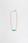 Stacked Turquoise Gold Chain Necklace