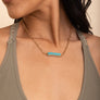 Stacked Turquoise Gold Chain Necklace