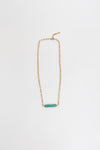 Stacked Turquoise Gold Chain Necklace
