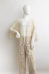 Elegant Mixed Lace Tassel Fringe Crochet Kimono