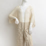 Elegant Mixed Lace Tassel Fringe Crochet Kimono