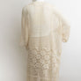 Elegant Mixed Lace Tassel Fringe Crochet Kimono