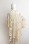 Breezy Grid Crochet Kimono - Stylish Layering