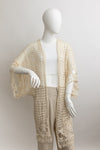 Breezy Grid Crochet Kimono - Stylish Layering