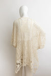 Breezy Grid Crochet Kimono - Stylish Layering