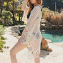 Breezy Grid Crochet Kimono - Stylish Layering