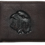 Eagle Genuine Leather Men’s Bifold Wallet, Vintage Personal with Eagle Embossed Design - DJ Comics