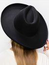 Vegan Felt Panama Upturned Brim HAT FOR WOMEN