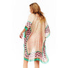 DIONA J MULTI PRINTED SILK KIMONO ONE SIZE COLOR BLACK/MULTI