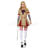 Robotic Doll Killer 4 Pc Khaki Women’s Halloween Cosplay Costume Set Sz M/L