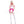 Pink Princess 4 Pc Romper Women’s Halloween Cosplay Costume Set Size M/L