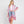 DIONA J ABSTRACT PAISLEY PRINT KIMONO CARDIGAN ONE SIZE COLOR PINK