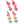 4-Tier Heart Shaped Apple' Teach,Love,Inspire' Teacher Appreciation Earring Pink