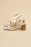 TREATY-S BUCKLE SANDAL HEELS