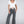 Acid Washed High Waist Frayed Hem Straight Pants