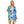 DIONA J TIE DYE FASHIONABLE KIMONO COVER UP CARDIGAN ONE SIZE COLOR BLUE