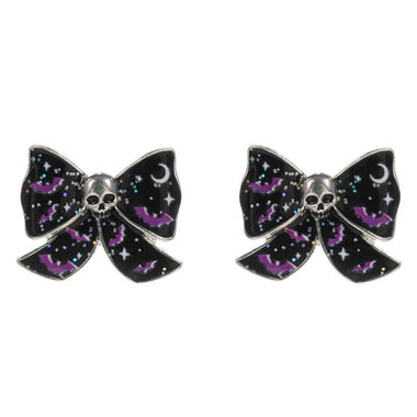 Halloween Bow Post Earring