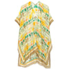 DIONA J BORDER TIE DYE PRINT KIMONO ONE SIZE COLOR TAUPE