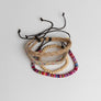 Natural Wooden Beads & Hemp Braided Bracelet Set