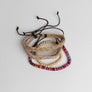 Natural Wooden Beads & Hemp Braided Bracelet Set