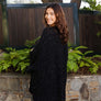 Chunky Ribbed Knit Pocket Ruana - Cozy & Warm