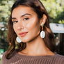 Chic Shell Round Drop Earrings - Minimalist Style