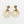 Rattan Circle Drop Earrings With Gold Accent