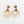 Rattan Circle Drop Earrings With Gold Accent