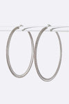 Textured Triple Layer Hoop Earrings