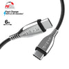 Naztech Titanium USB-C to USB-C Braided Cable 6ft