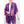 DIONA J FASHION TROPICAL KIMONO ONE SIZE COLOR BLUE/PURPLE