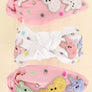 Diona J Easter Bunny Rhinestone Beaded Embriory Top Knotted Headband