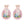 Diona J Ribbon Easter Bunny Teardrop Seed Beaded Earrings