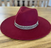 Wide brim panama hat in vegan felt