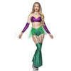 Magestic Mermaid 6 Pc Metallic Mermaid Scales Halloween Women's Costume Size S/M