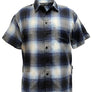 Mens Plaid Short Sleeve Flannel