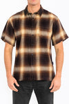 Mens Plaid Short Sleeve Flannel