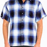 Mens Plaid Short Sleeve Flannel
