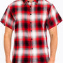 Mens Plaid Short Sleeve Flannel