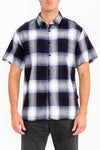 Mens Plaid Short Sleeve Flannel