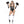 Gothic Cheerleader 5 Pc White Black Skeleton Skull Print Bodysuit Costume Sz M/L
