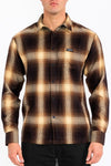 Mens Plaid Long Sleeve Flannel