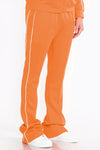 Mens Side Pipe Stacked Flare Pants