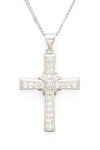 CZ Cross Pendant Necklace