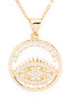 Iconic CZ Eye Pendant Necklace