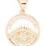 Iconic CZ Eye Pendant Necklace