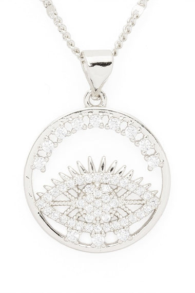Iconic CZ Eye Pendant Necklace