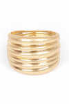 Textured Iconic Casting Spring Hinge Bangle