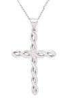 Cubic Zirconia Cross Pendant Necklace